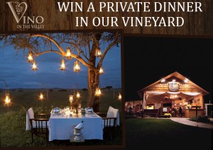Vino in the Valley - Win a Private Dinner in our Vineyard